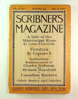 Scribner's Magazine Vol. 60 #3 FR 1916 Low Grade