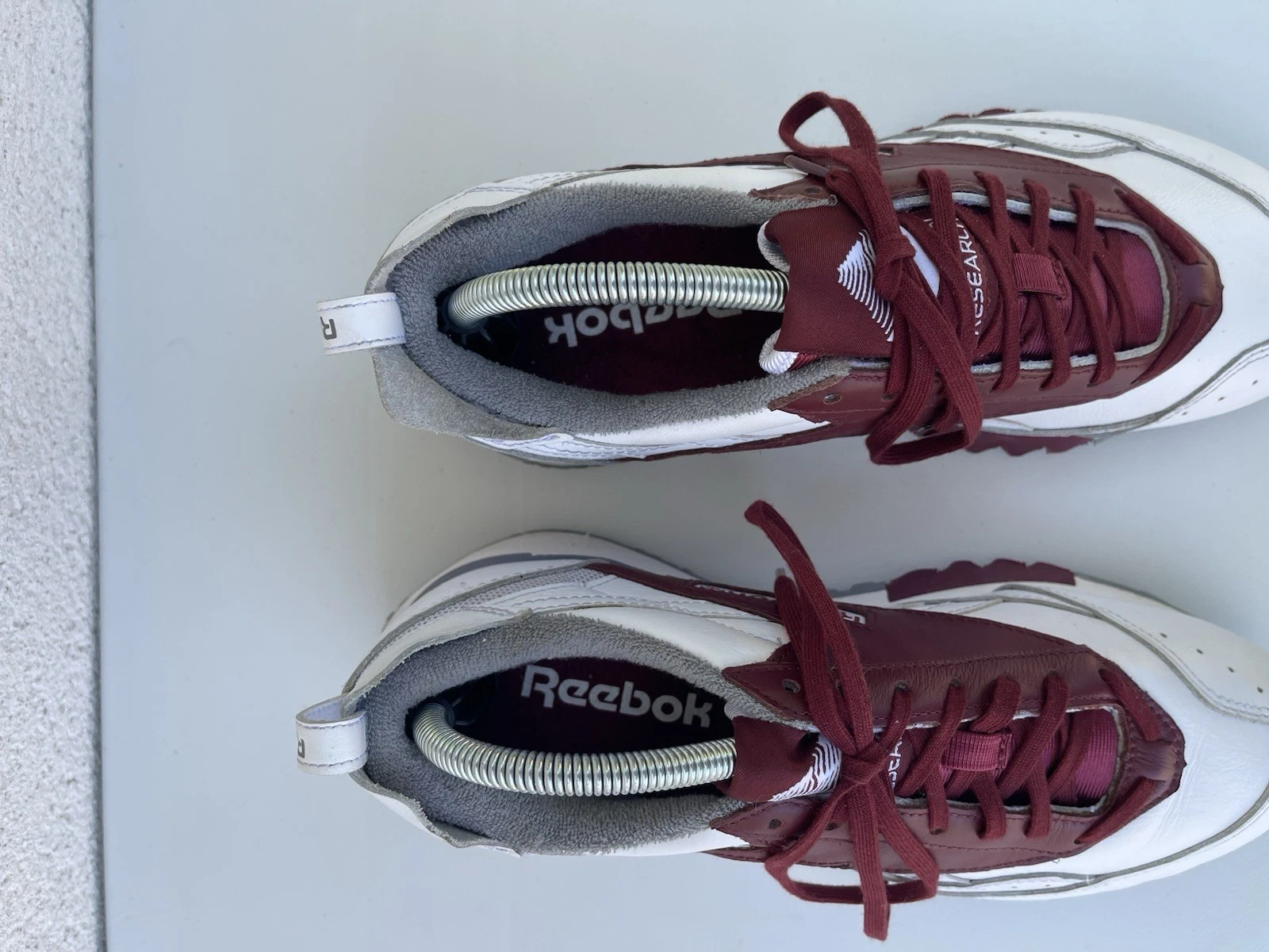 Sneakers Mountain Research x Reebok LX2200 bordeaux grigio rare Collab UK 8 EU 42