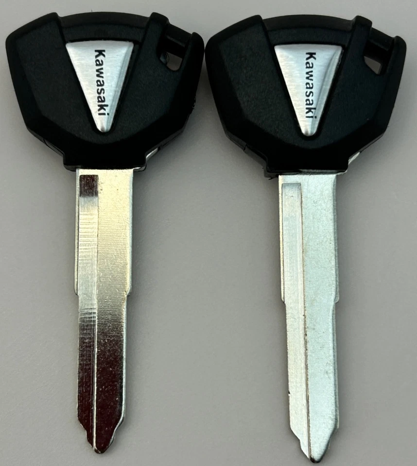 2 llaves en blanco Kawasaki 1979-1983 LTD 400 440 1995+ LTD 500 1990+ Tengai 95 VN800 Foto 3 de 3