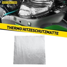 0,8mm Silber Thermo Hitzeschutz Auspuff Matte Alu 50x50cm Keramik selbstklebend