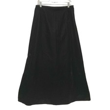 90s Y2K Scott Jessica McClintock Velvet Maxi Black Skirt Dark Romantic Gothic