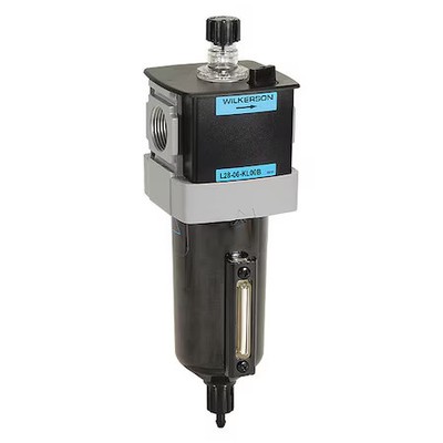 Wilkerson L28-06-Kl00b Air Line Lubricator, 150 Cfm Max. Flow, Max. Pipe Run: