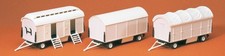 PREISER 20008 Échelle HO Ensemble De Trois Caravanes De Cirque