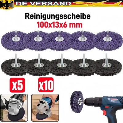 5/10X CSD Scheibe CBS Schleifscheibe Reinigungsscheibe 100mmX6mm Satz Lila Blau
