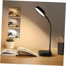 Battery Desk Lamp Light,,Cordless desk lamp rechargeable,Small 1 Pack Black