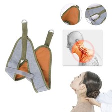 Hanging Neck Traction Kit Cushion Belt Brace Adjustable Correction Stretcher New