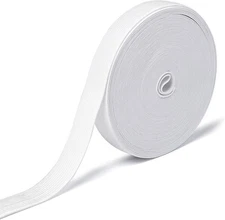 Elastic Band for Sewing, 3/4 Inch x 12 Yard High * 12 Yard, White 