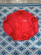Vintage Red Zip It London Country Music Bomber Jacket - Mens Medium 