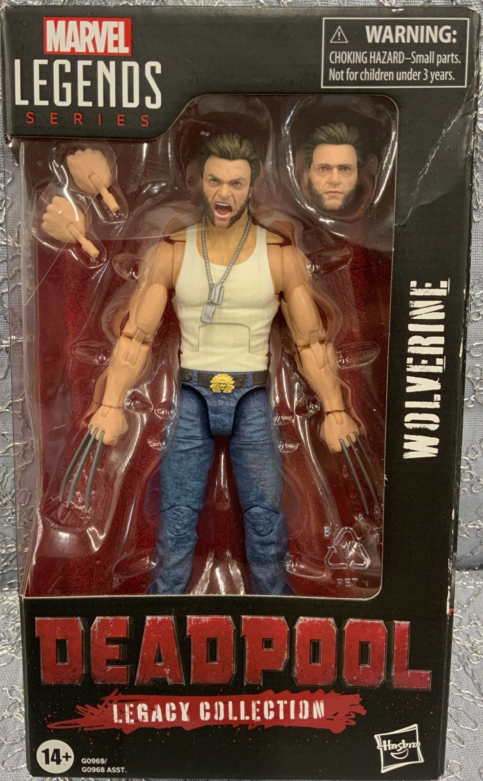 Figura Hasbro Marvel Legends Deadpool 3 Legacy Collection Wolverine 6" nueva en caja