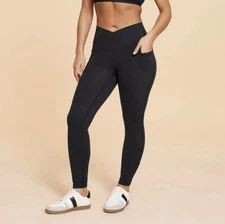 New W/ Tags - Blogilates Black Criss Cross Leggings (size L)