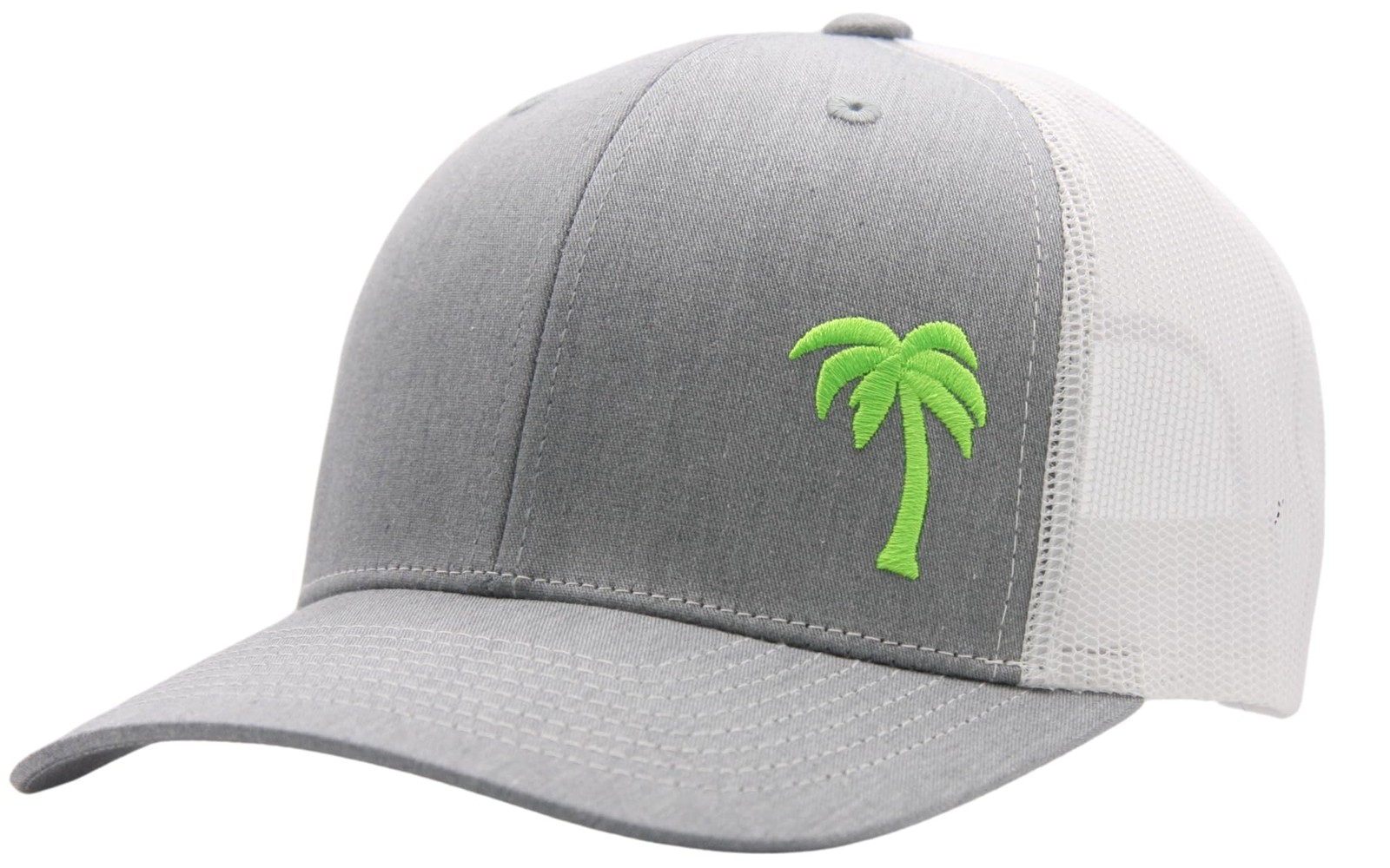 [ Palm Tree - Heather White W/green ]