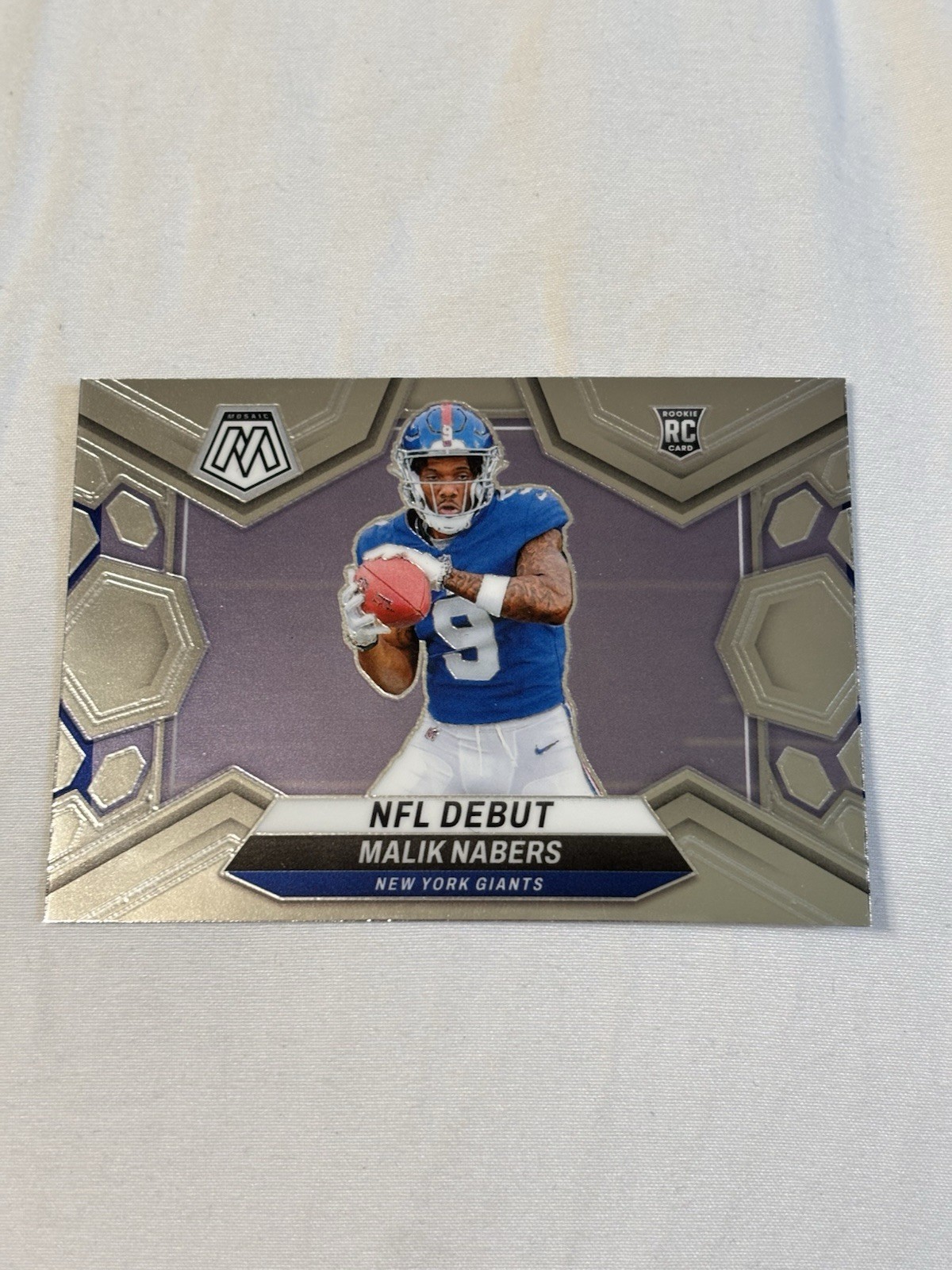 2024 Panini Mosaic NFL DEBUT MALIK NABERS Rookie Card NY Giants RC #284