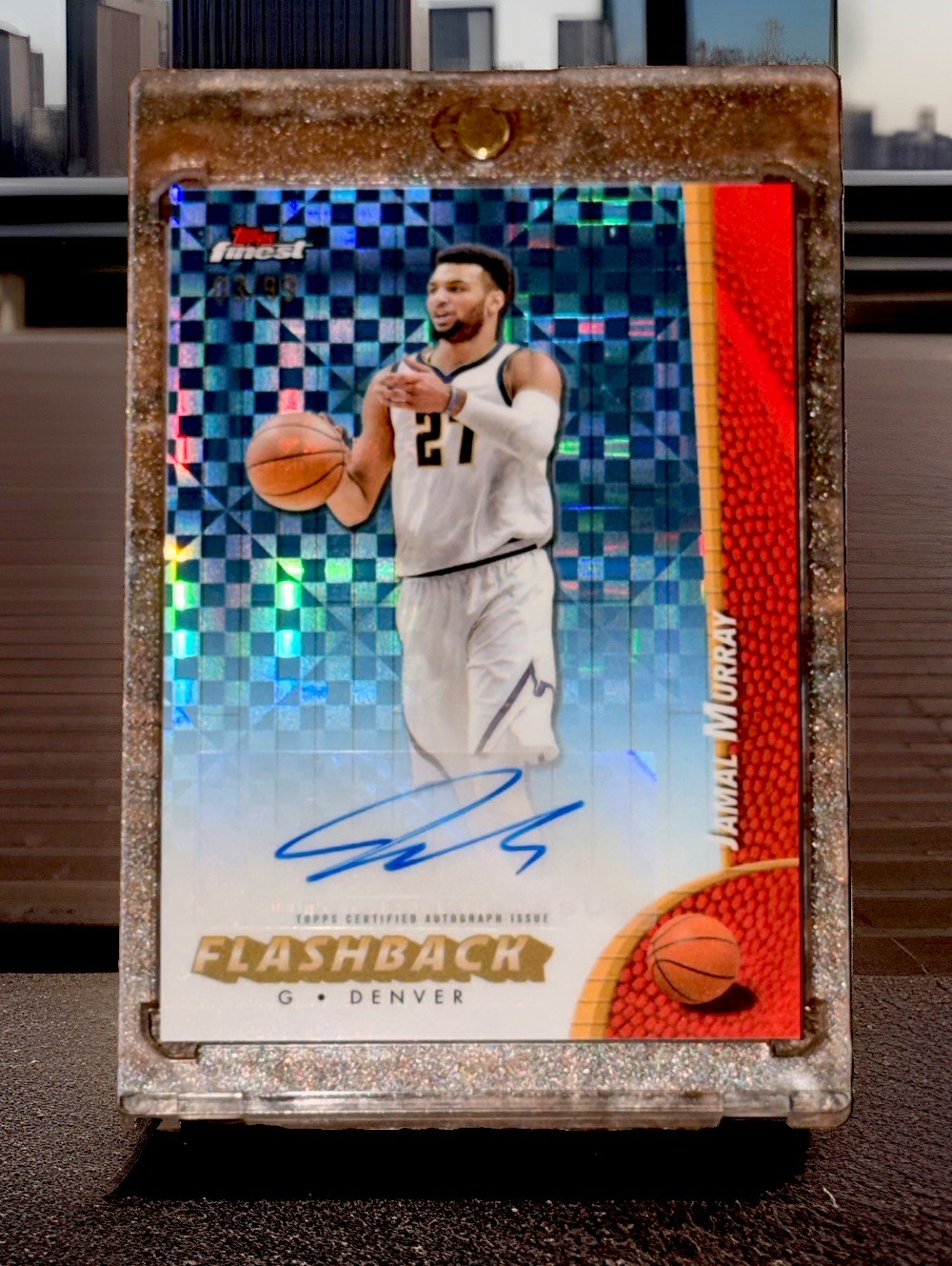 #'d /99 Jamal Murray 2024-25 Topps Finest Flashback Refractor Auto Nuggets🔥🔥🔥