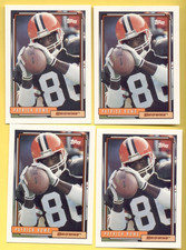 1992 Topps PATRICK ROWE Cleveland Browns 4-Card Rookie Card Lot