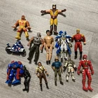 Vintage 80’s 90’s Action Figure Lot Of 13 Hot wheels Power Rangers Terminator