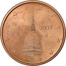 [#1221756] Italy, 2 Euro Cent, 2007, Rome, Copper Plated Steel, MS