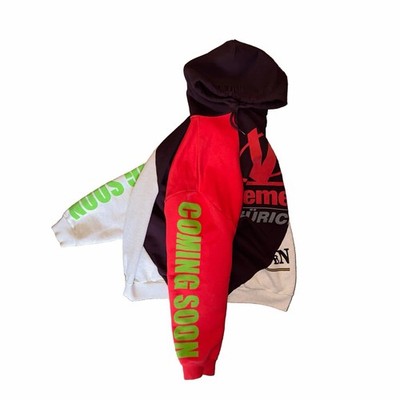 VETEMENTS SS18 ZURICH CUTUP HOODIE | eBay