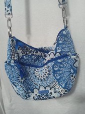 Vera Bradley Bag Convertible Crossbody Style Go Ahead Blue Star Medallion