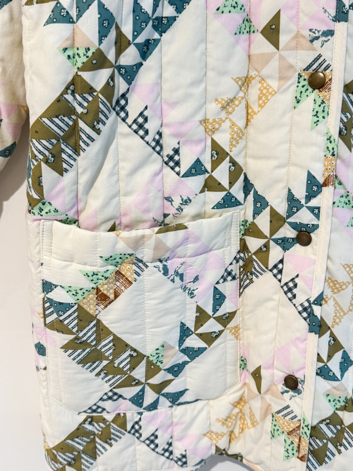 Universal Thread Quilted Patchwork Jacket, Size M - image 2