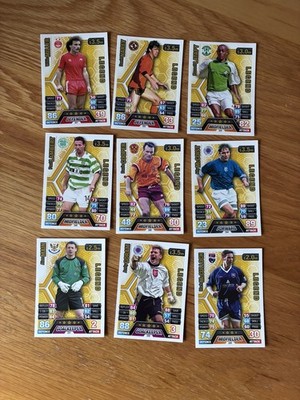 9 verschiedene 2013/14 Topps Match Attax SPFL Legend Football Karten Scottish (a) 