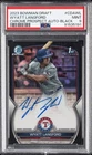 2023 BOWMAN DRAFT CHROME PROSPECT AUTO BLACK REFRACTOR WYATT LANGFORD /75 PSA 9
