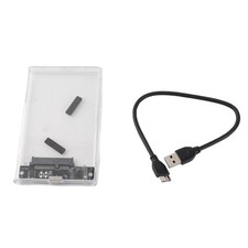 Transparent SSD Case 2.5in Serial Port USB 3.0 High Speed Mobile Hard D KIT