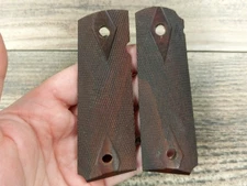 1911 Double Diamond Checkered Grips Full Sized Government Colt Size 1188