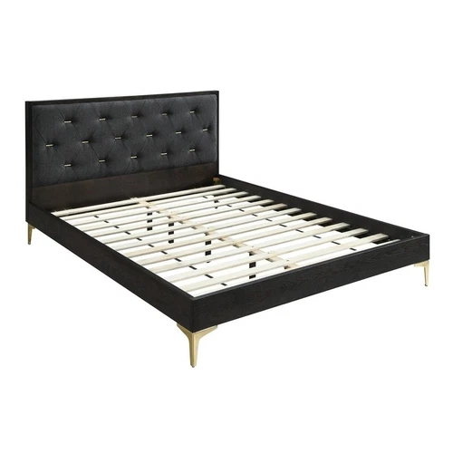 Ciara Modern Mid-Century Platfoam Bed Black Full