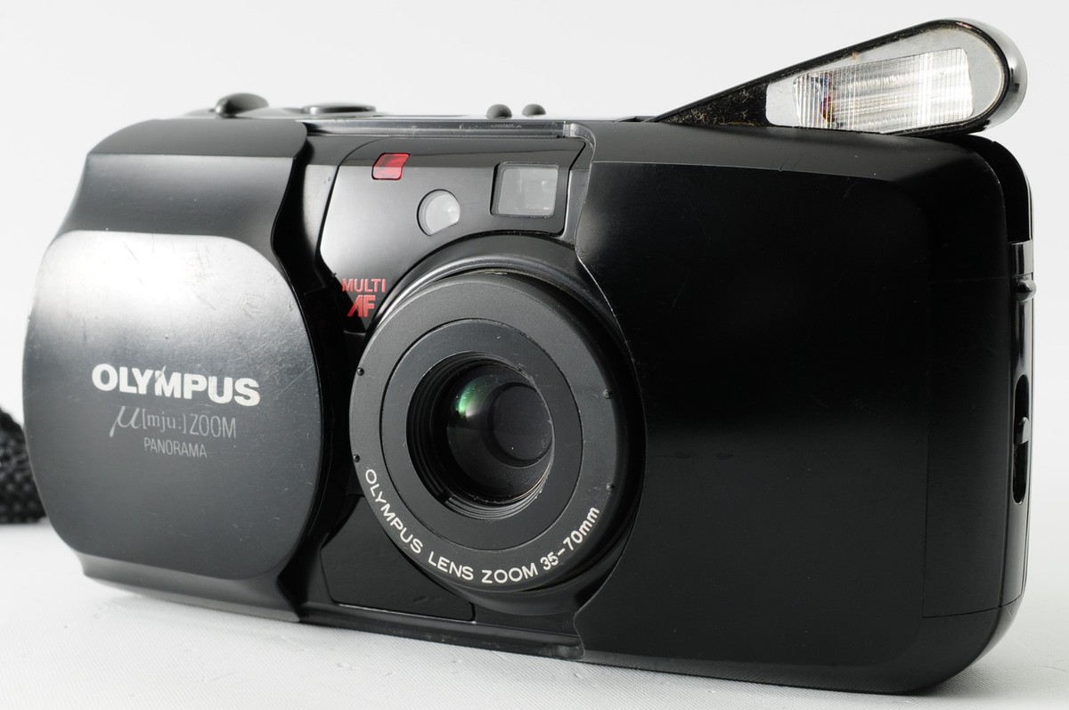 Olympus μ ZOOM PANORAMA F0620-113-10v p AS IS Olympus mju μ Zoom Panorama 35mm Point & Shoot Film