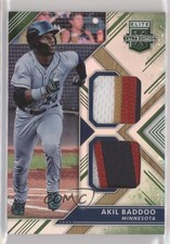 2018 Panini Elite Extra Edition Dual Materials Emerald /10 Akil Baddoo hg6