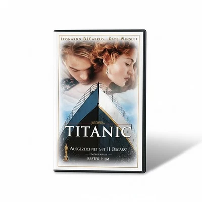 Original VHS Videokassette TITANIC  L. DiCaprio & K. Winslet [1998] Sammlerstück - Bild 1 von 4