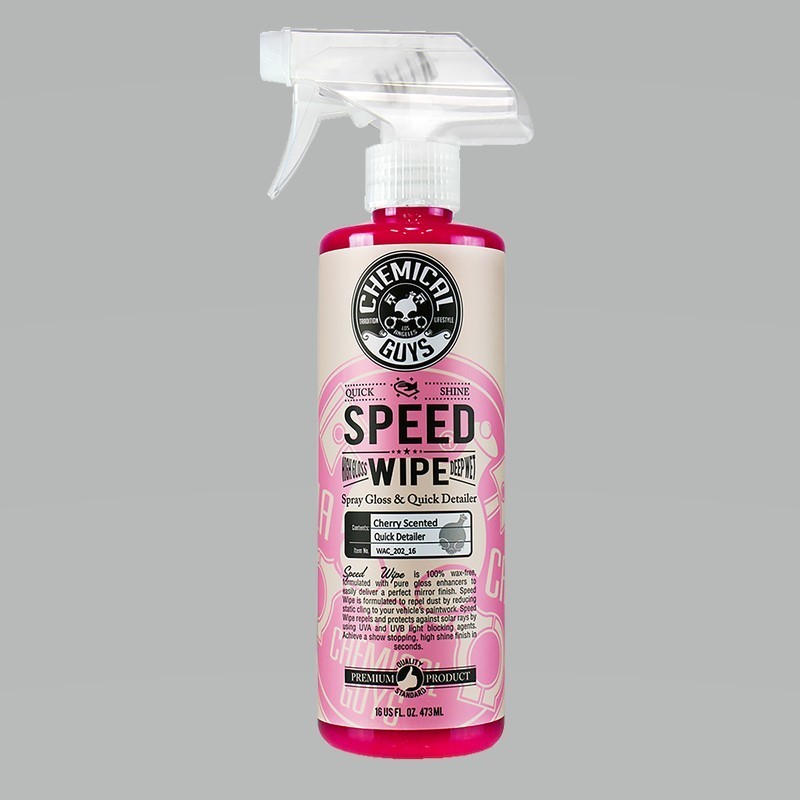 Chemical Guys Speed Wipe Quick Detailer 16oz for Fast Car Shine and Protection