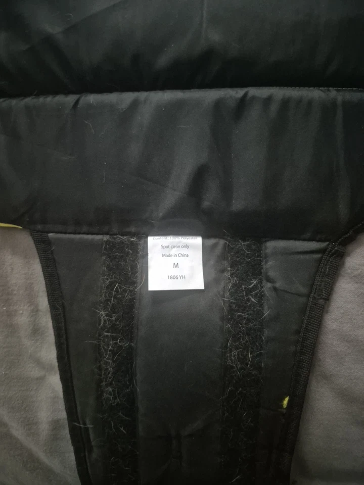 Paws Aboard Dog Life Jacket Vest Neon Yellow Size Medium Adjustable Strap - Image 4 of 4