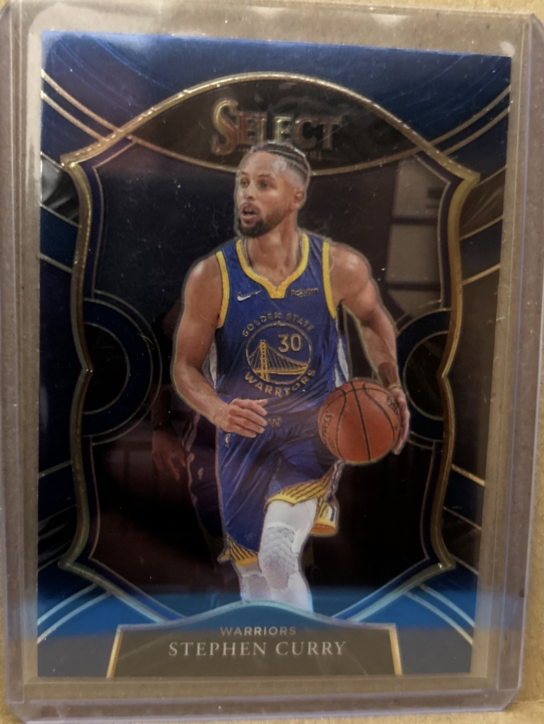 2020-21 Panini Select Steph Curry Concourse Level Retail Blue #57