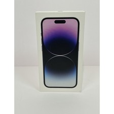 iPhone 14 Pro Deep Purple 128GB Empty Retail Box Only - Apple Packaging OEM