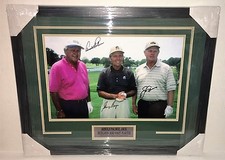 PSA/DNA Masters ARNOLD PALMER JACK NICKLAUS GARY PLAYER Signed Autographed Photo