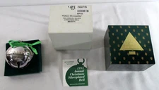 1993 Wallace Silversmiths Sleigh Bell  Annual Christmas Ornament w/Box & Card