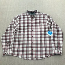 Eastern Mountain Sports Shirt Mens Large Plaid EMS Journey Modal Outdoors NEW