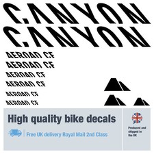 Decalcomanie bici CANYON Aeroad, Strive, Ultimate, Endurace, Speedmax ecc (confezione da 26)