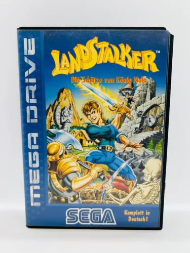 GERMAN Landstalker The Treasures of King Nole Mega Drive Genesis CIB COMPLETE
