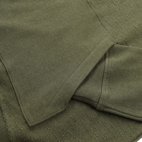 Isaia Napoli Textured Cotton-Linen-Hemp Sweatshirt with Hood M New - Picture 3 of 7