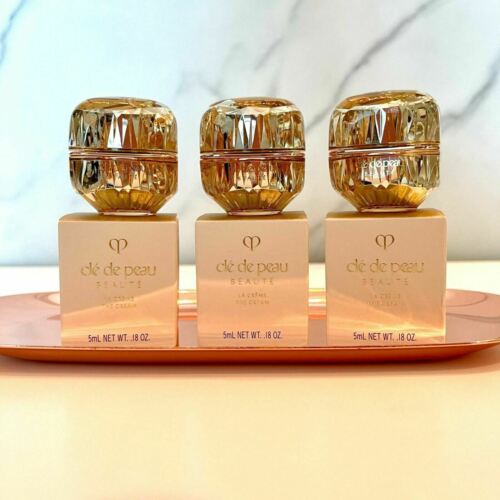 3 x Cle de Peau Beaute La Creme The Cream 5ml 0.18oz = 15ml 0.54oz NIB NEWEST