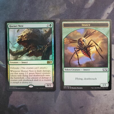 Hornet Nest (Foil) w/ Insect (Deathtouch) Token (M15)