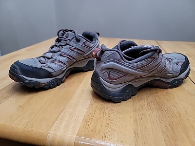 Merrell Moab 2 Vent Hiking Shoes Burgundy Women s Size 10 Gray Red Trail Running