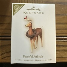 NIB - Peaceful Animals - 2007 Exclusive Hallmark VIP Gift Ornament - Gentle Deer