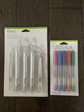 Cricut Weeding Tool Set And Glitter Gel Pens LOT NEW