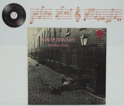 Rod Stewart Gasoline Alley Vinyl LP Vertigo Swirl 1Y1 2Y1 Pressing - EX