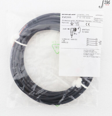 『』 33811 IFM ELECTRONIC CABLE ASSY, M12 CONNECTOR, LENGTH: 5M (NEW