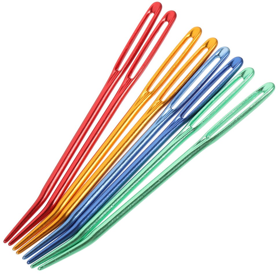 8 Pcs Compact Tapestry Needle Portable Knitting Needles for Large Eye