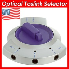 3-Way Toslink Digital Audio Selector Optical Bi-Directional Switch Selector